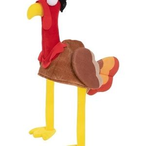 NWOT Set of 2 Plush Turkey Hats